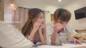 น้องปันนมยักษ์อมควยแฟนแบบเมามันส์ ครางเสียวลั่นห้องครางดังหีแฉะ